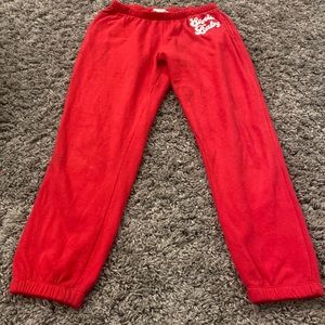 red santa baby sweatpants